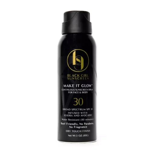 Black Girl Sunscreen Make It Glow Sunscreen Spray SPF 30